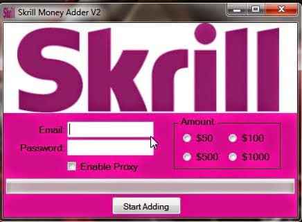 Skrill money adder activation code
